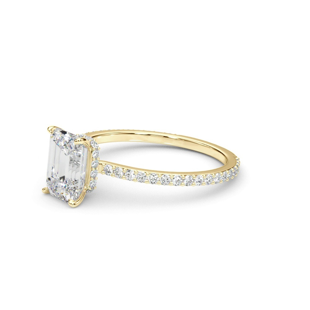 360 degree view of Sedona Hidden Halo Engagement Ring