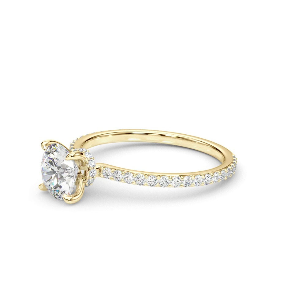 360 degree view of Sedona Hidden Halo Engagement Ring