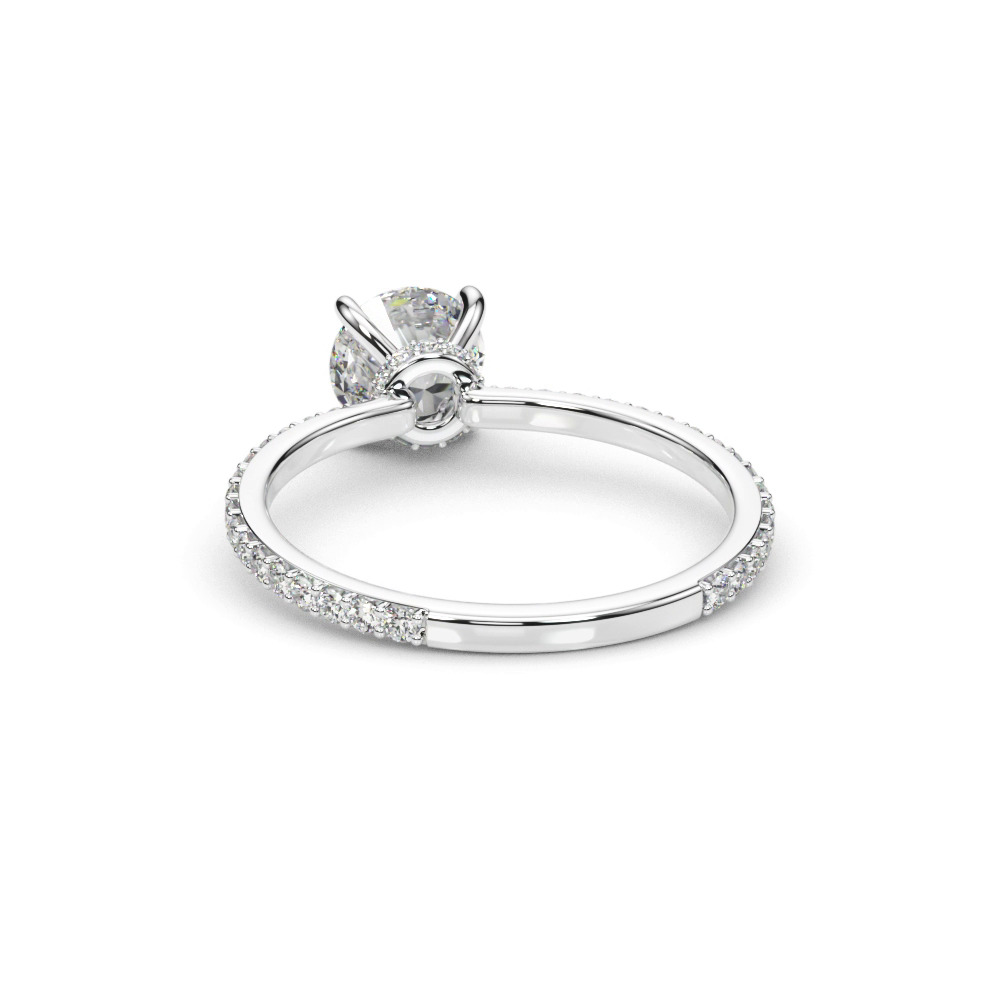 360 degree view of Sedona Hidden Halo Engagement Ring