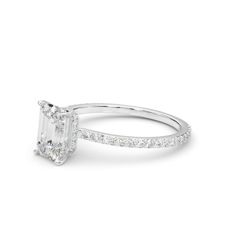 360 degree view of Sedona Hidden Halo Engagement Ring