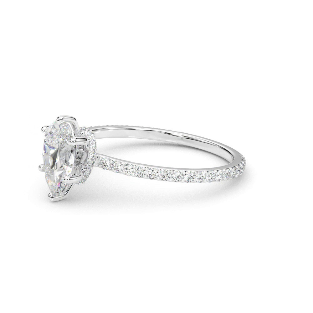 360 degree view of Sedona Hidden Halo Engagement Ring