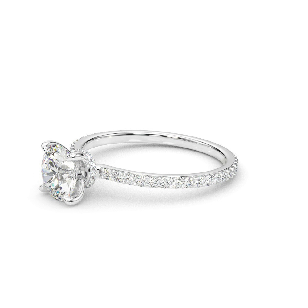 360 degree view of Sedona Hidden Halo Engagement Ring