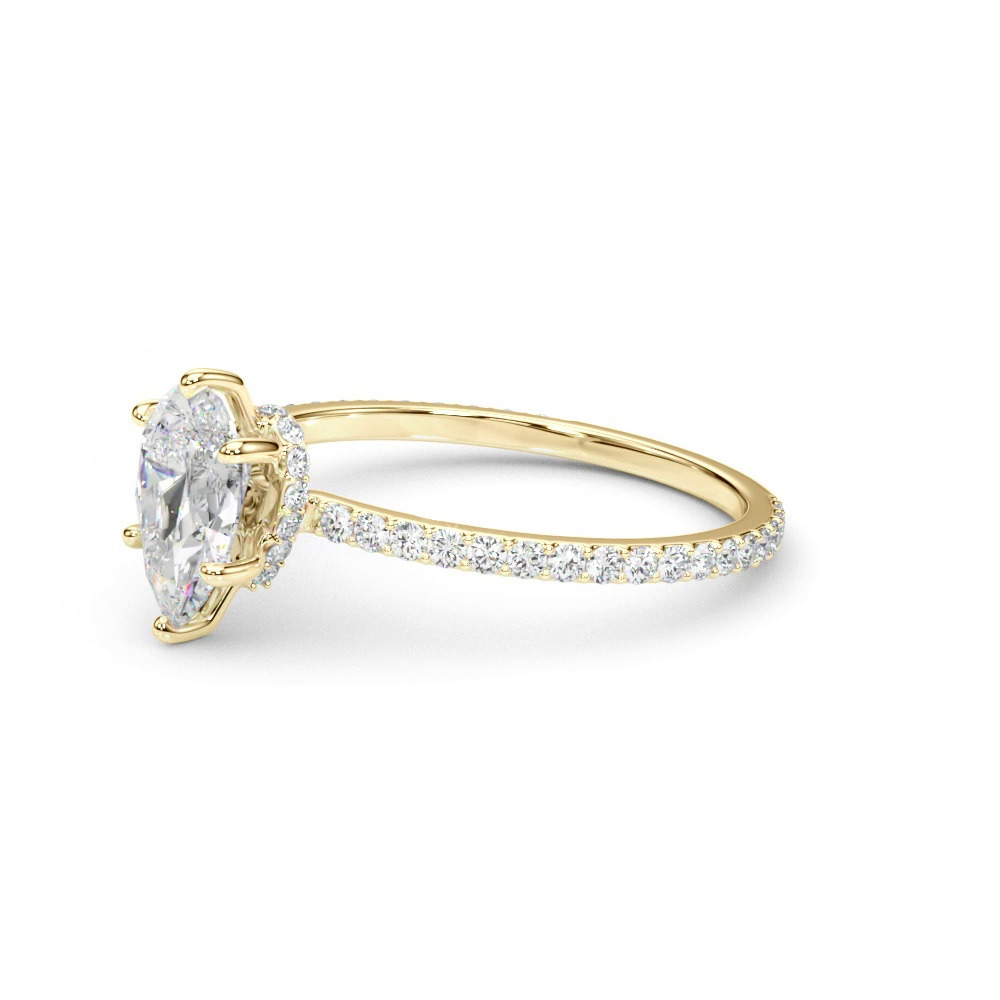 360 degree view of Sedona Hidden Halo Engagement Ring