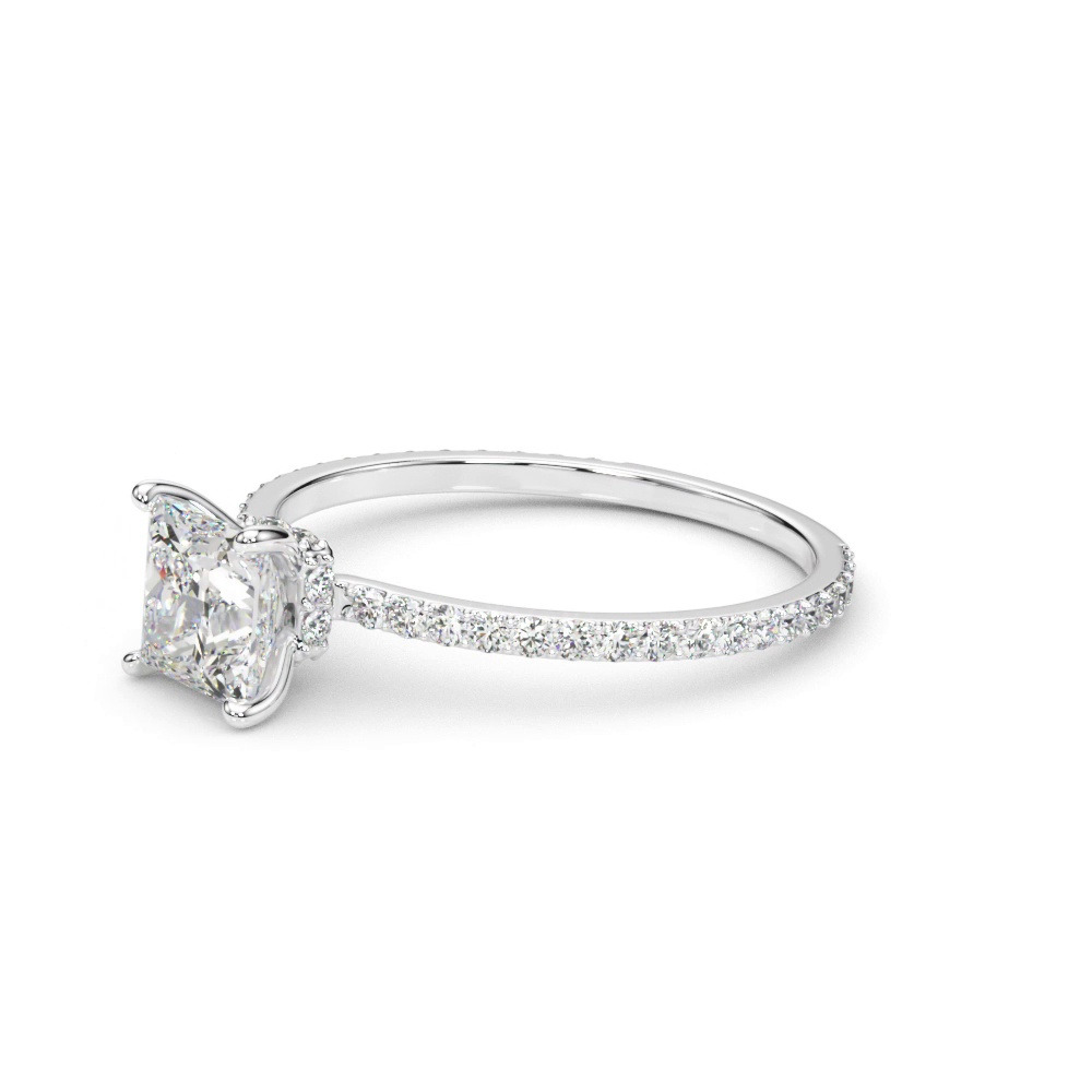 360 degree view of Sedona Hidden Halo Engagement Ring