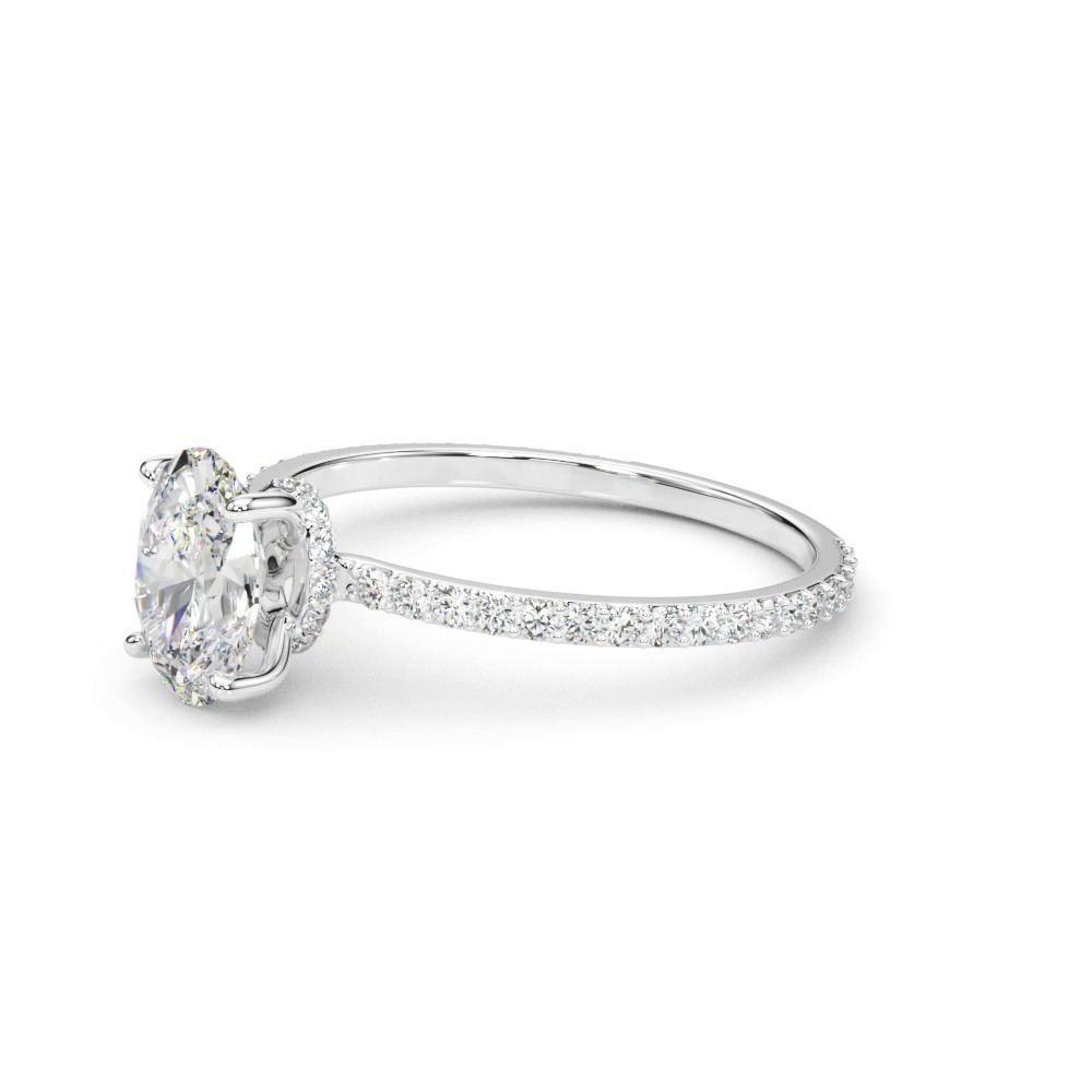 360 degree view of Sedona Hidden Halo Engagement Ring