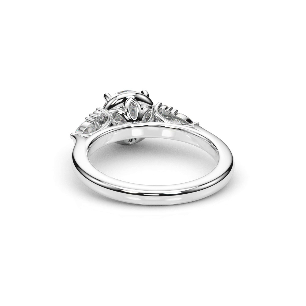 360 degree view of Colette Contemporary Diamond Engagement Ring