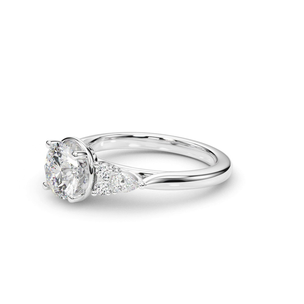 360 degree view of Colette Contemporary Diamond Engagement Ring