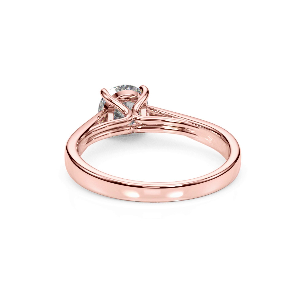 360 degree view of Emma Cathedral 4 Prong Solitaire Engagement Ring