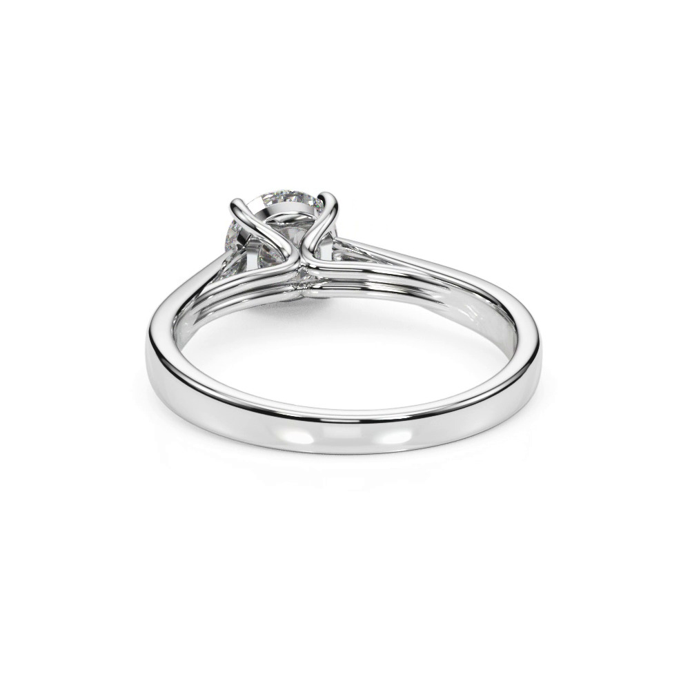 360 degree view of Emma Cathedral 4 Prong Solitaire Engagement Ring