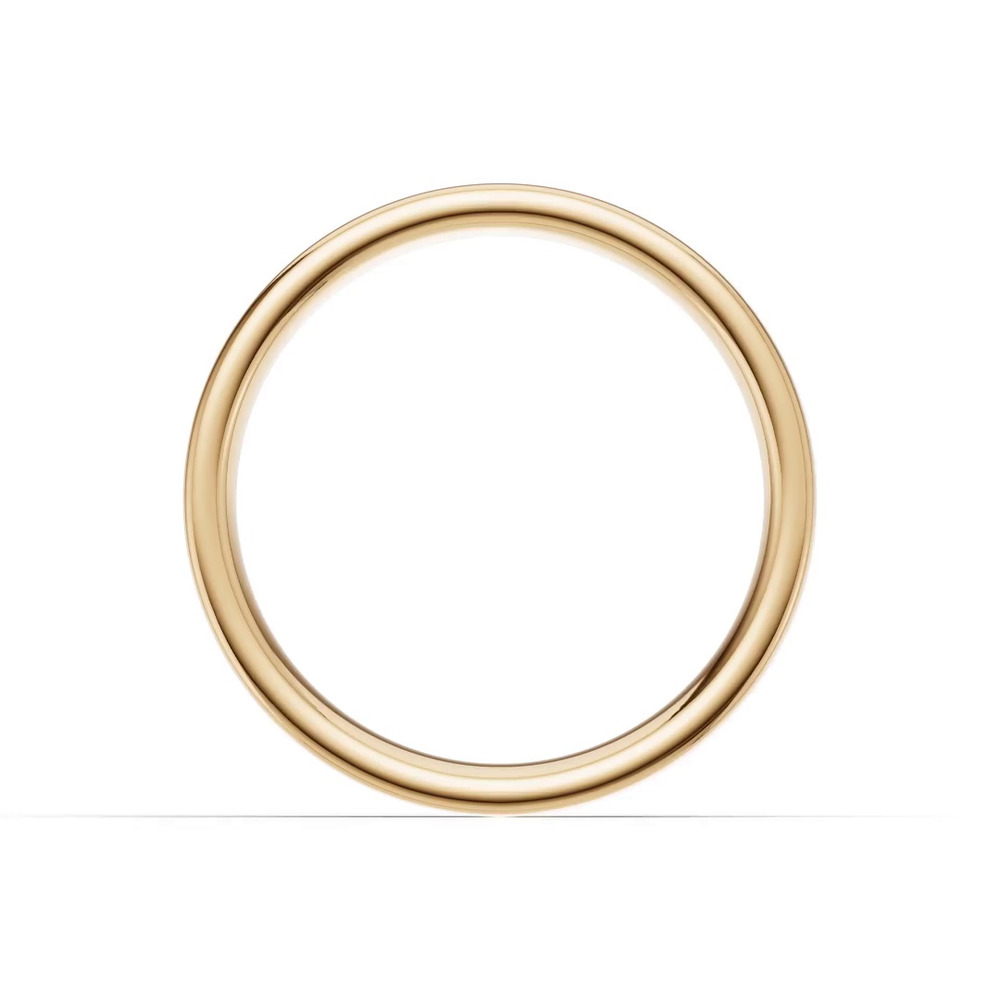 360 degree view of Flat Comfort-Fit Band (4mm)