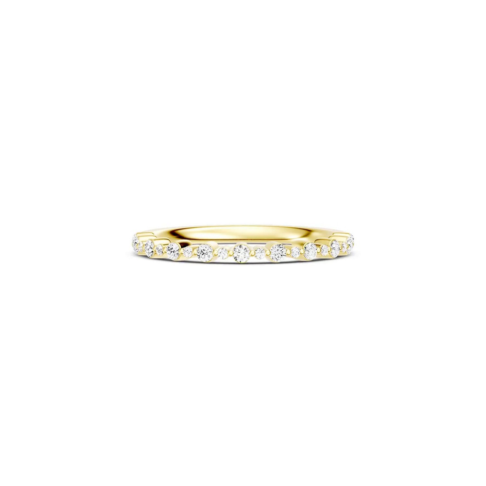 360 degree view of Classic Alternating-Sized Lab Diamond Band (0.25 ct. tw.)