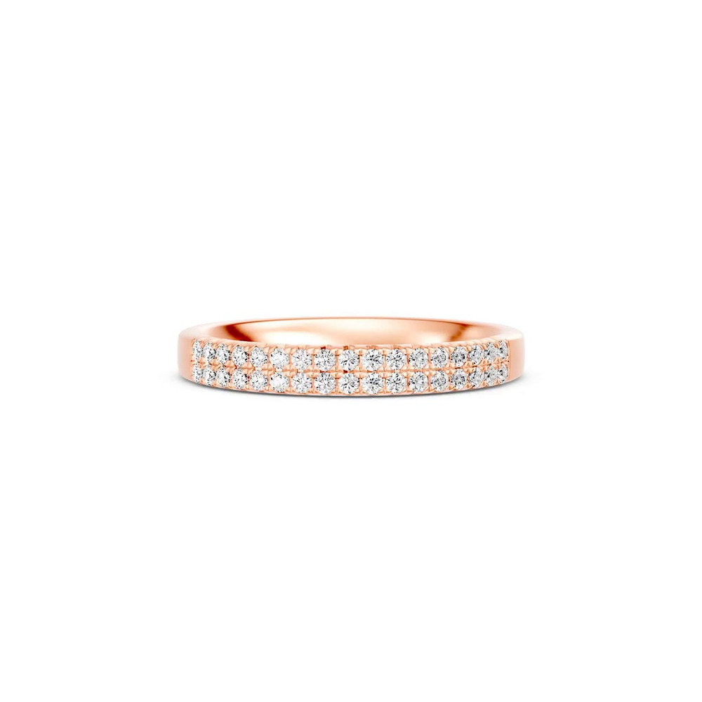 360 degree view of Classic Double-Row Pavé Diamond Band (0.25 ct. tw.)