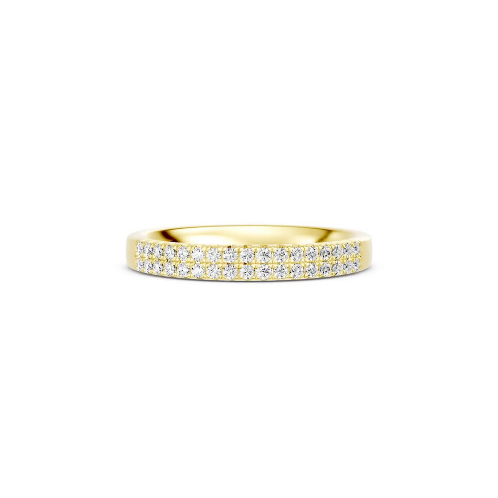 360 degree view of Classic Double-Row Pavé Diamond Band (0.25 ct. tw.)