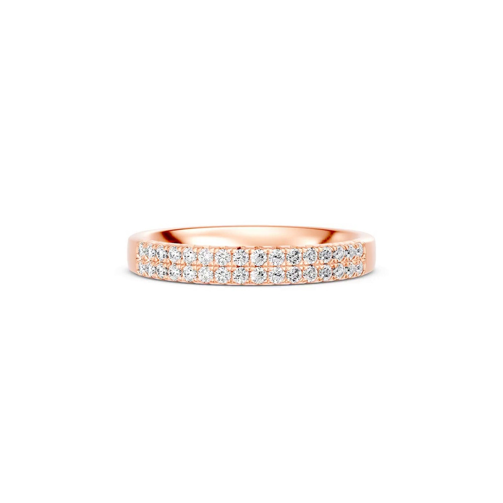 360 degree view of Classic Double-Row Pavé Diamond Band (0.33 ct. tw.)