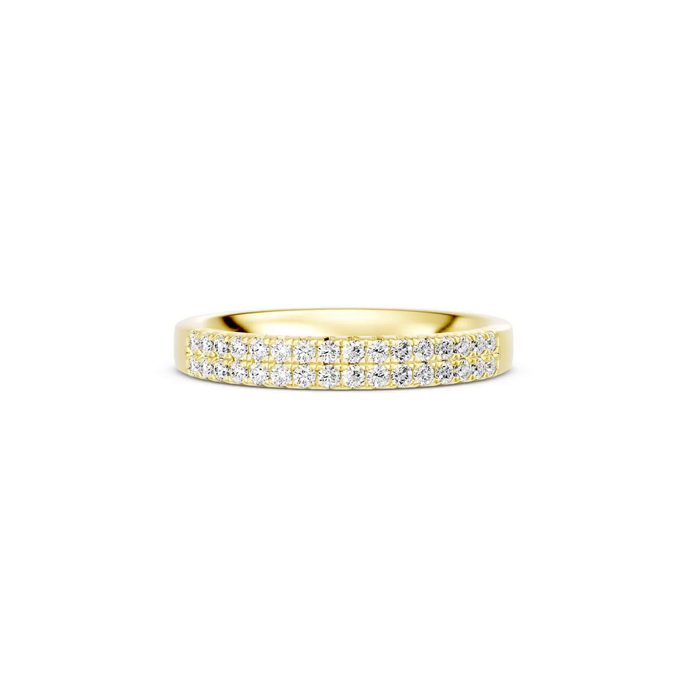 360 degree view of Classic Double-Row Pavé Diamond Band (0.33 ct. tw.)