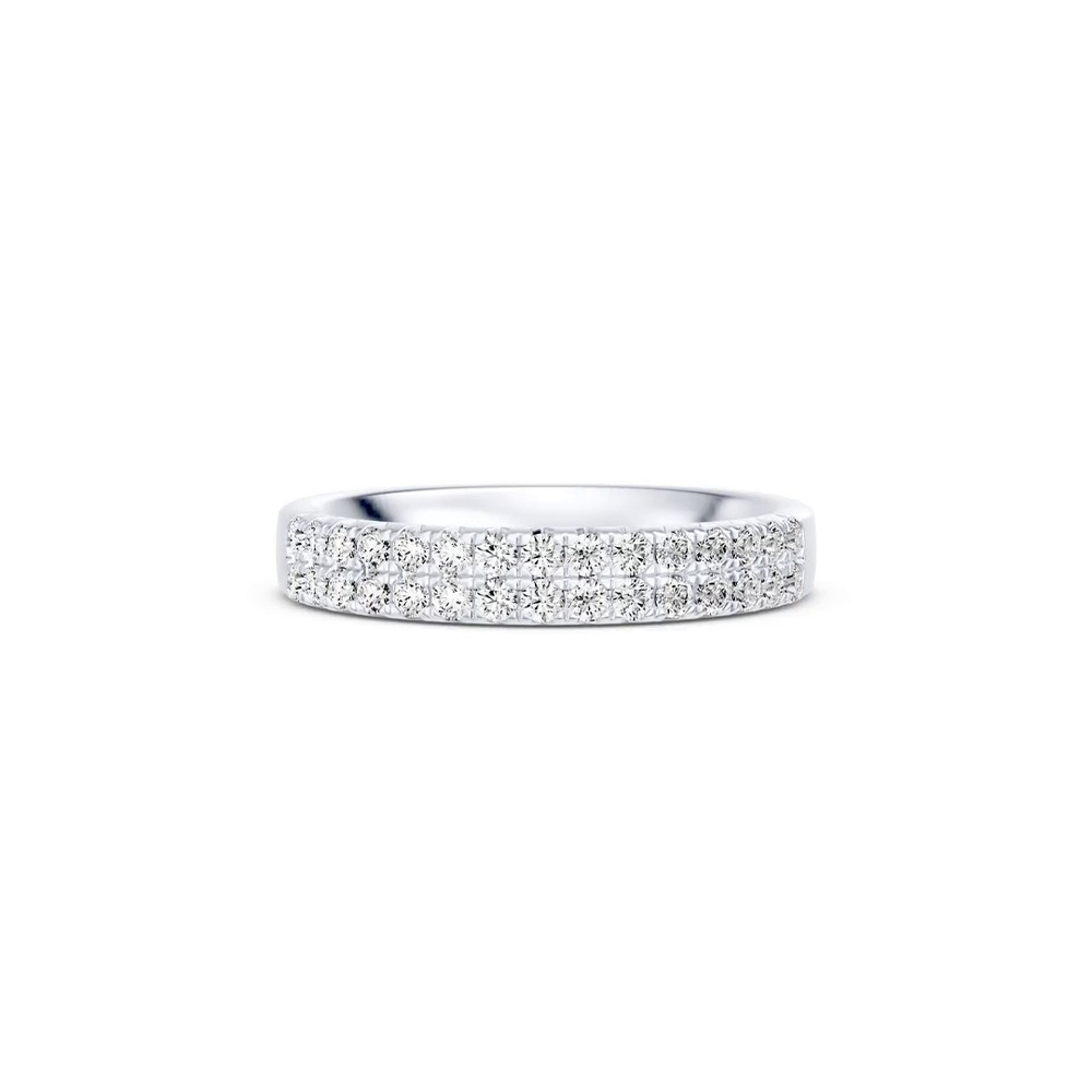 360 degree view of Classic Double-Row Pavé Diamond Band (0.50 ct. tw.)