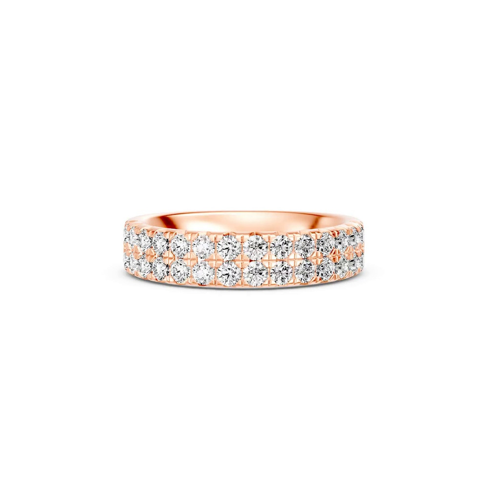 360 degree view of Classic Double-Row Pavé Lab Diamond Band (1.00 ct. tw.)