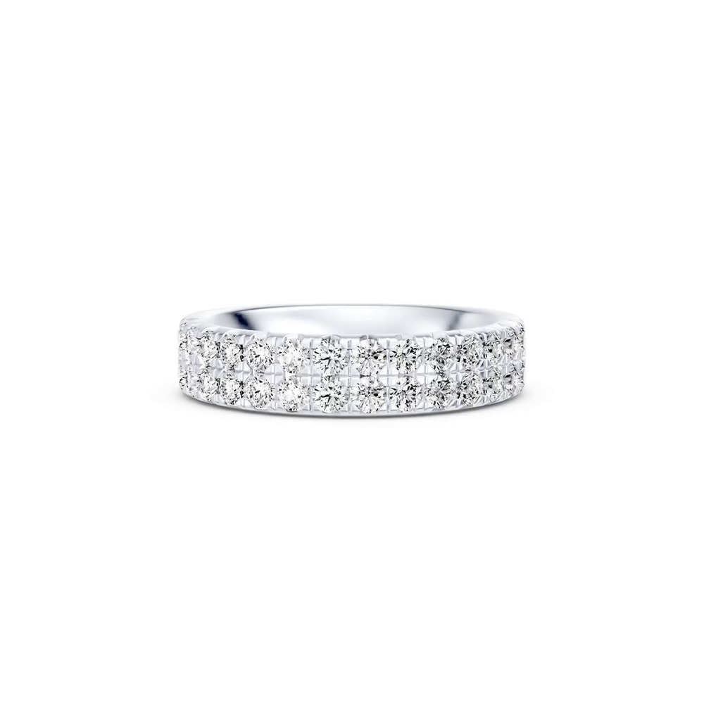 360 degree view of Classic Double-Row Pavé Diamond Band (1.00 ct. tw.)