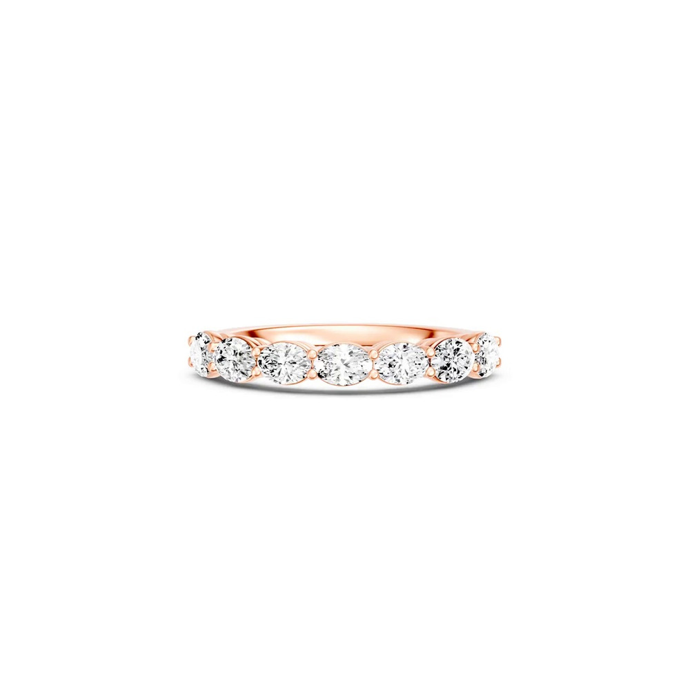 360 degree view of East-West Oval 7-Stone Lab Diamond Band (1.00 ct. tw.)