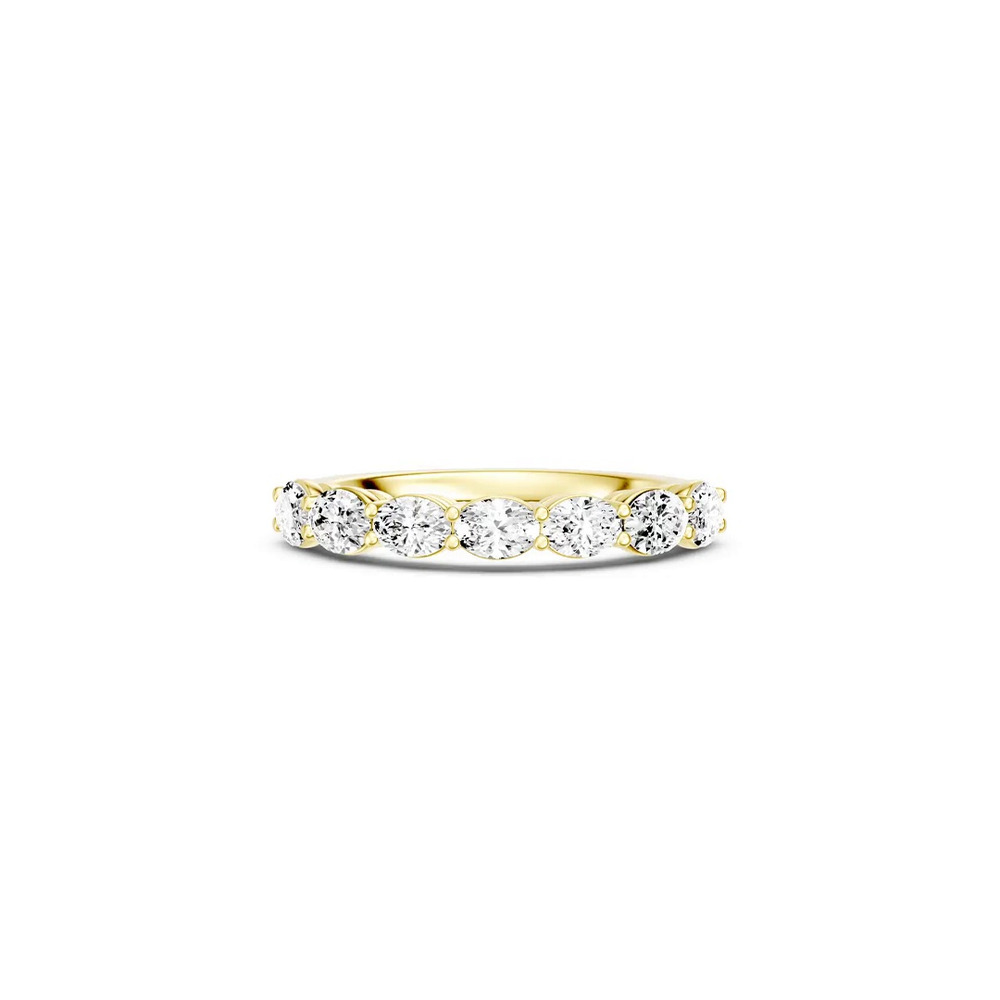 360 degree view of East-West Oval 7-Stone Lab Diamond Band (1.00 ct. tw.)
