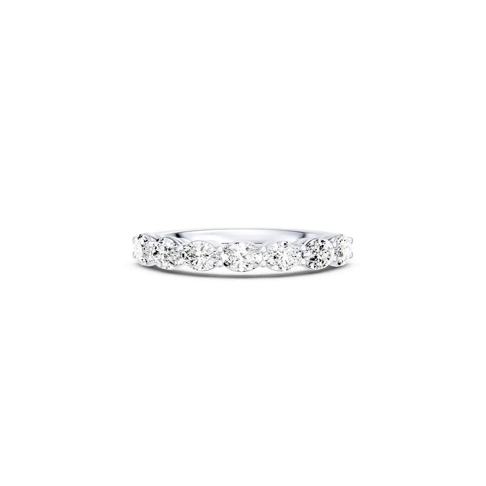 360 degree view of East-West Oval 7-Stone Lab Diamond Band (1.00 ct. tw.)