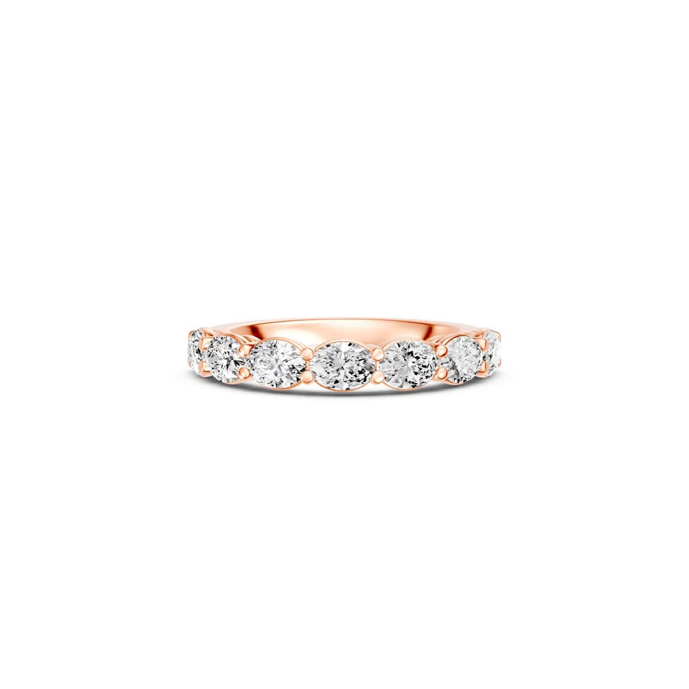 360 degree view of East-West Oval 7-Stone Lab Diamond Band (1.50 ct. tw.)