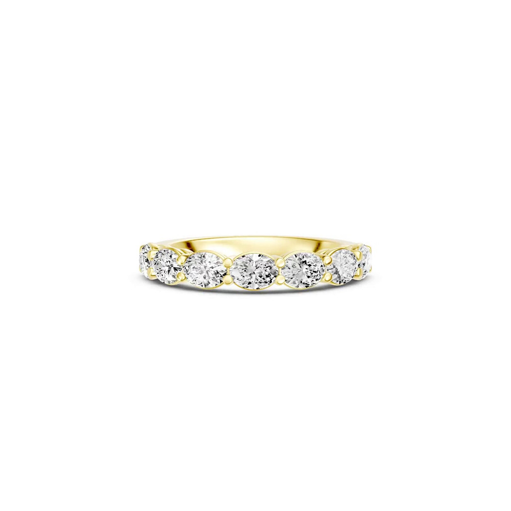360 degree view of East-West Oval 7-Stone Lab Diamond Band (1.50 ct. tw.)