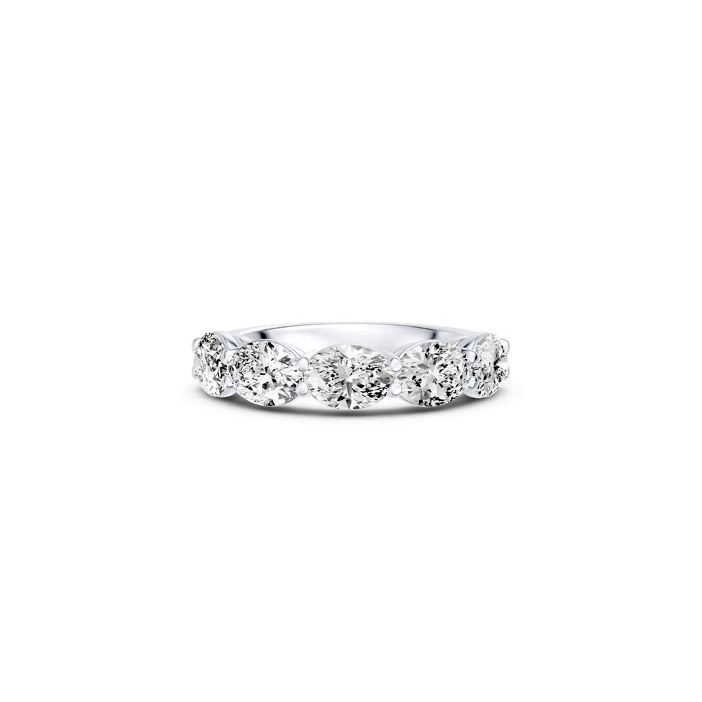 360 degree view of East-West Oval 5-Stone Lab Diamond Band (2.50 ct. tw.)
