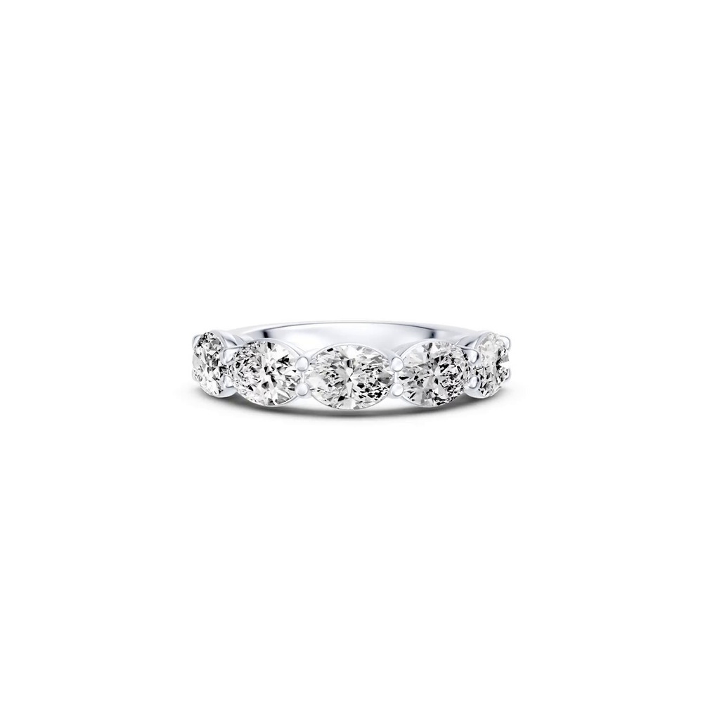 360 degree view of East-West Oval 5-Stone Lab Diamond Band (3.00 ct. tw.)