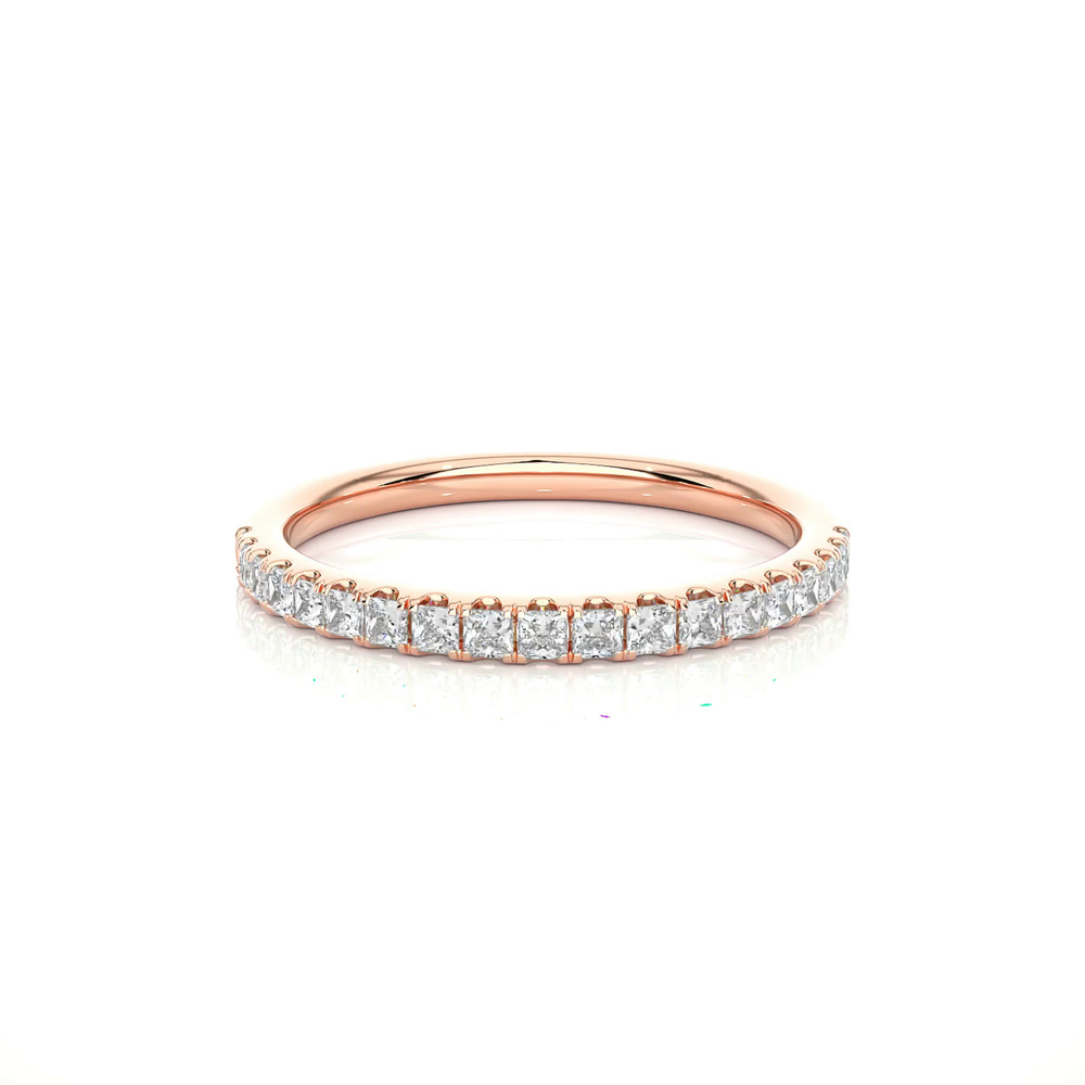 360 degree view of Princess-Cut Pavé Diamond Band (.50 ct. tw.)