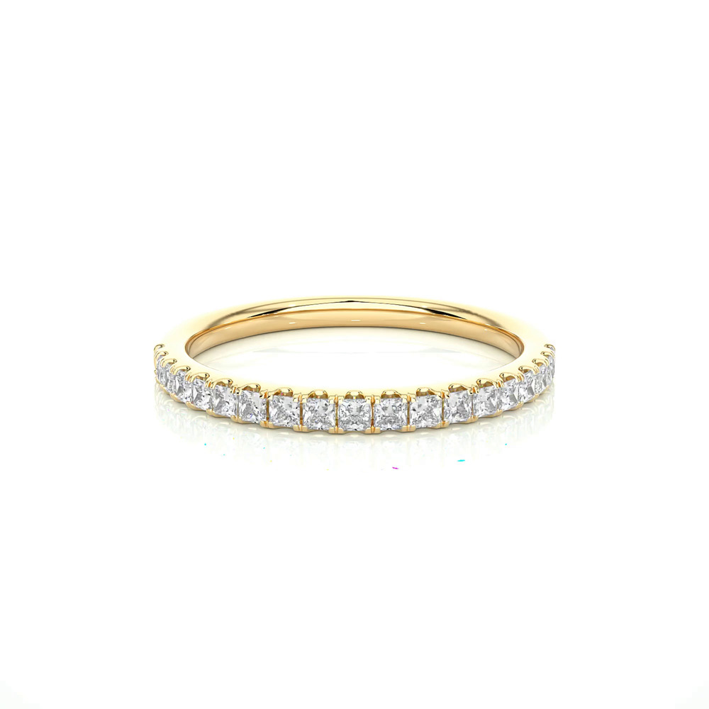 360 degree view of Princess-Cut Pavé Diamond Band (.50 ct. tw.)