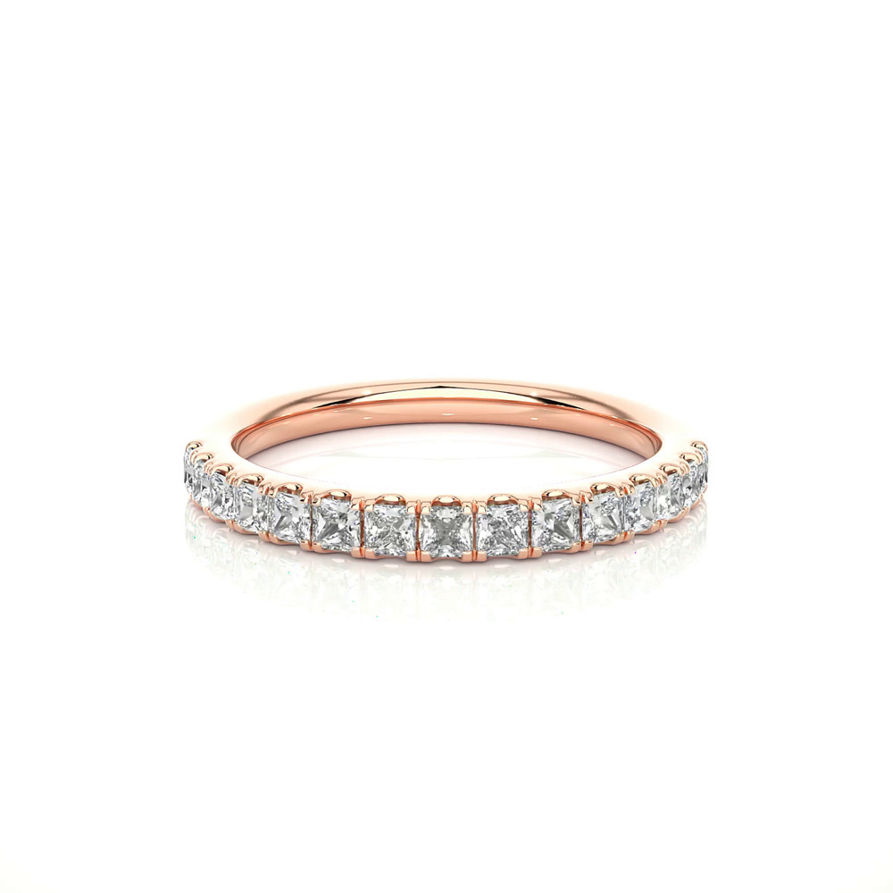 360 degree view of Princess-Cut Pavé Diamond Band (.75 ct. tw.)