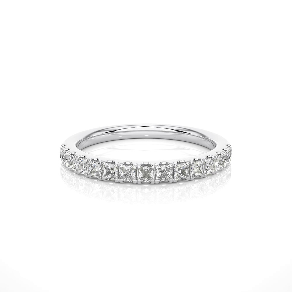 360 degree view of Princess-Cut Pavé Diamond Band (.75 ct. tw.)