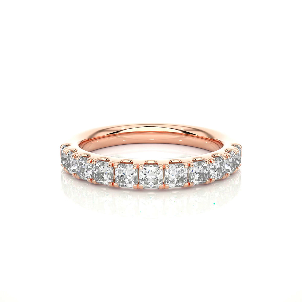 360 degree view of Princess-Cut Pavé Lab Diamond Band (1.50 ct. tw.)