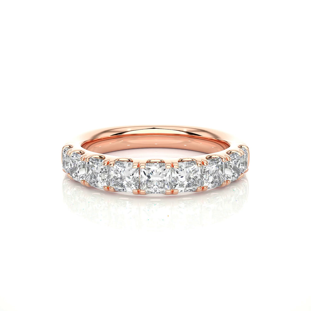 360 degree view of Princess-Cut Pavé Lab Diamond Band (2.00 ct. tw.)