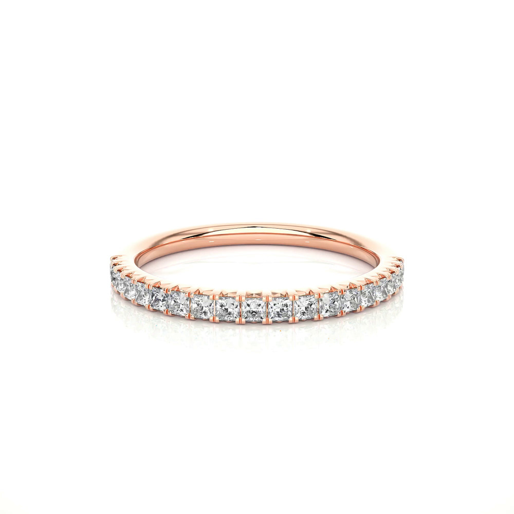 360 degree view of Princess-Cut French Pavé Lab Diamond Band (.50 ct. tw.)