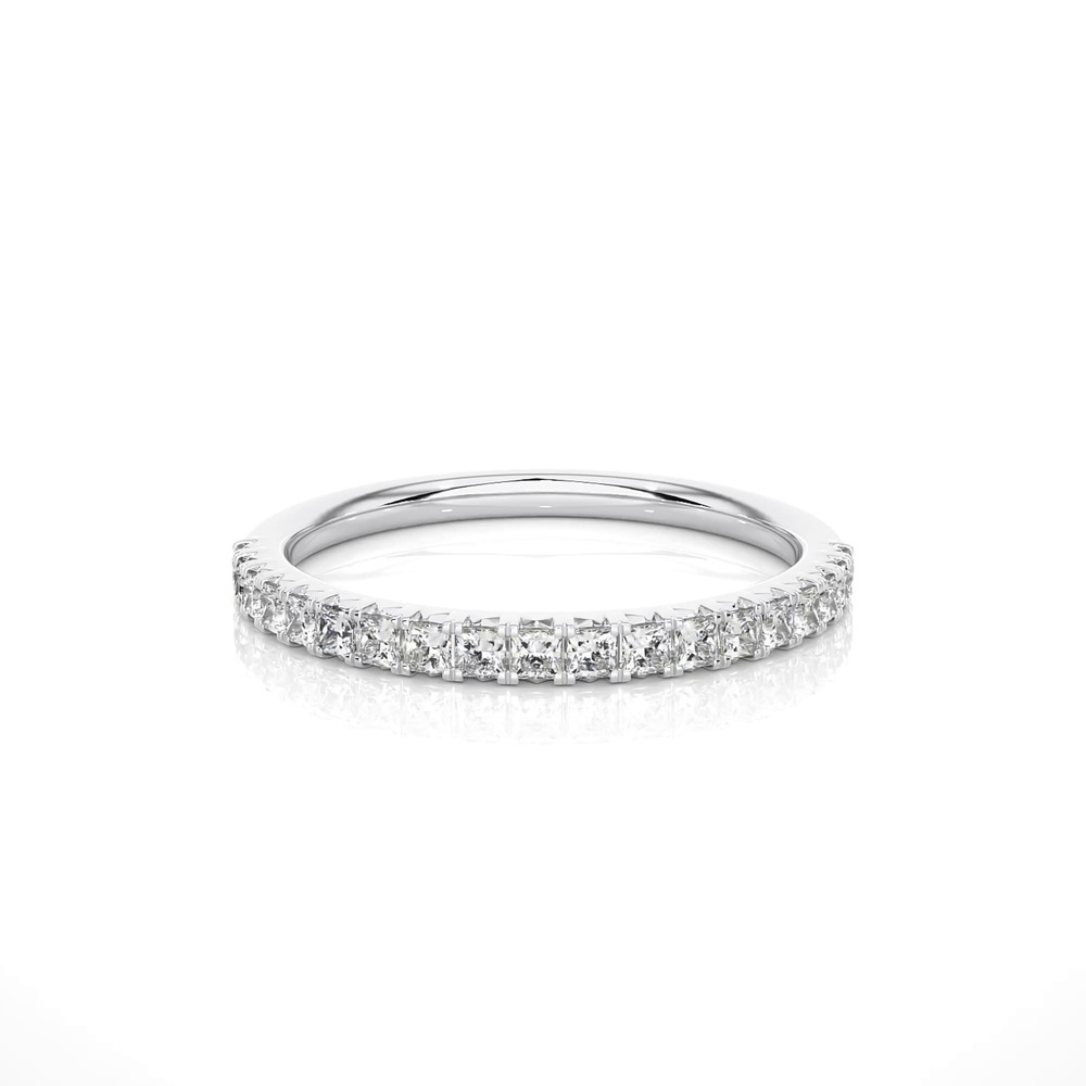 360 degree view of Princess-Cut French Pavé Lab Diamond Band (.50 ct. tw.)