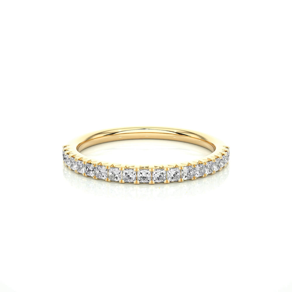 360 degree view of Princess-Cut French Pavé Lab Diamond Band (.50 ct. tw.)