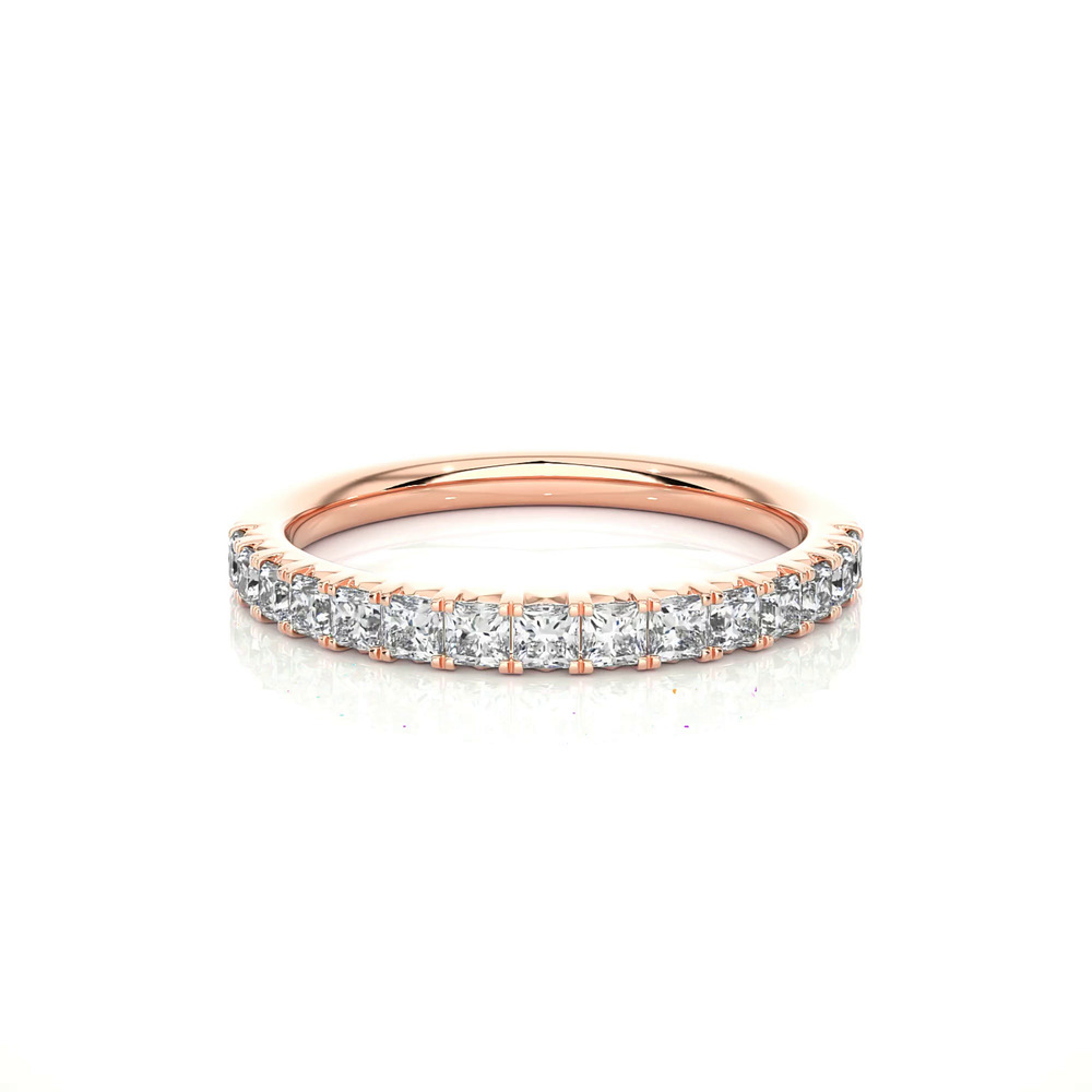 360 degree view of Princess-Cut French Pavé Lab Diamond Band (.75 ct. tw.)