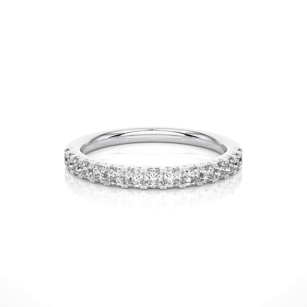 360 degree view of Princess-Cut French Pavé Diamond Band (.75 ct. tw.)