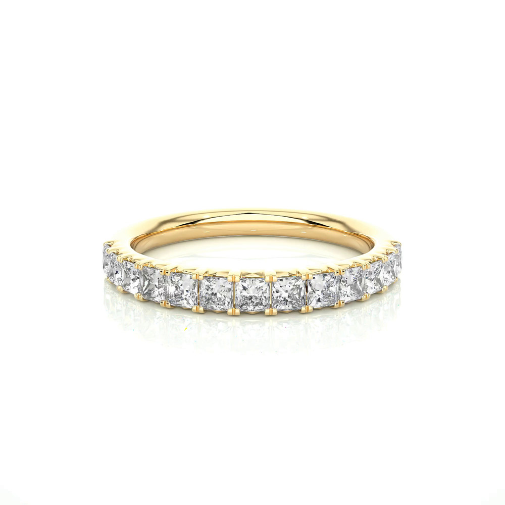 360 degree view of Princess-Cut French Pavé Lab Diamond Band (1.00 ct. tw.)
