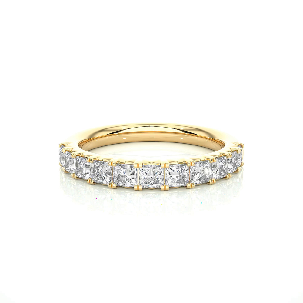 360 degree view of Princess-Cut French Pavé Lab Diamond Band (1.50 ct. tw.)