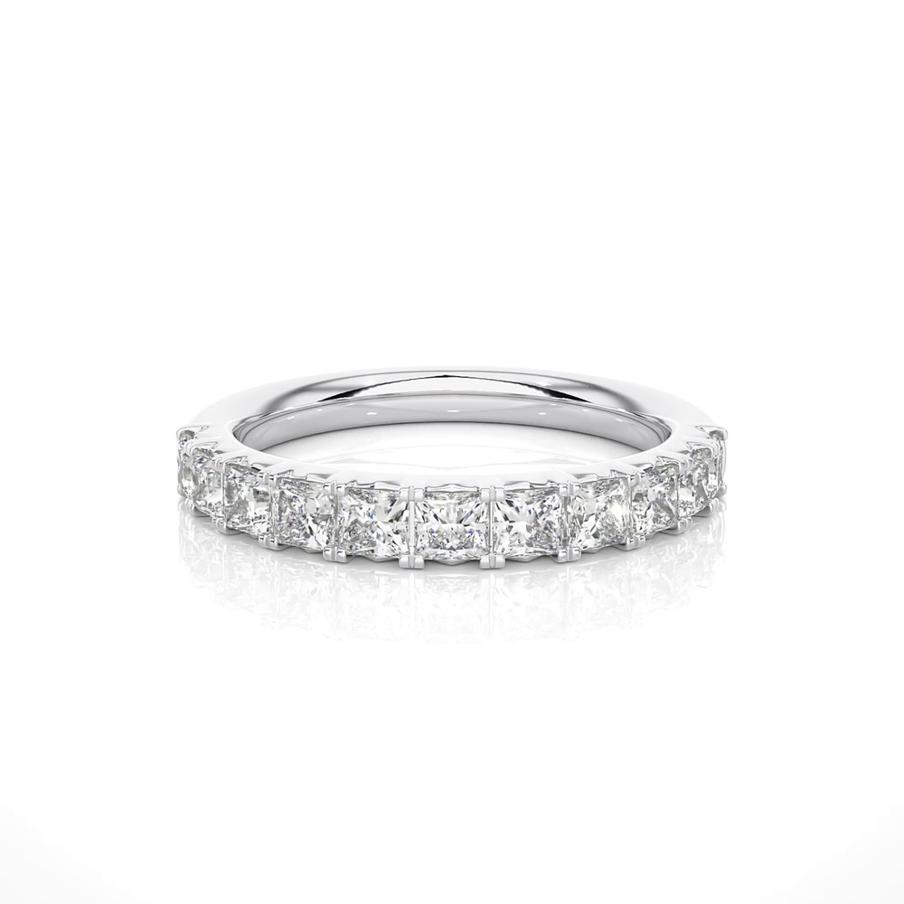 360 degree view of Princess-Cut French Pavé Diamond Band (1.50 ct. tw.)
