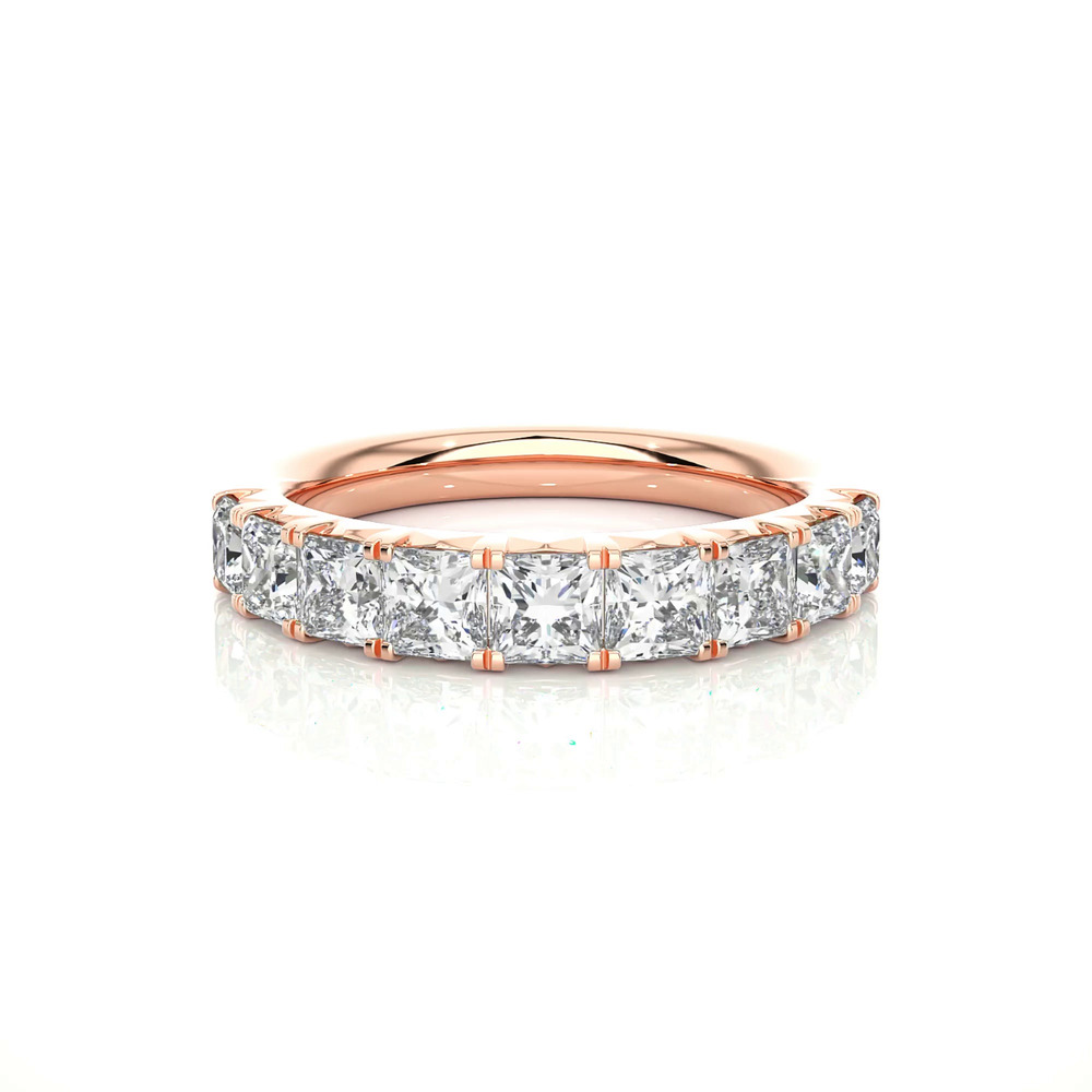 360 degree view of Princess-Cut French Pavé Lab Diamond Band (2.00 ct. tw.)