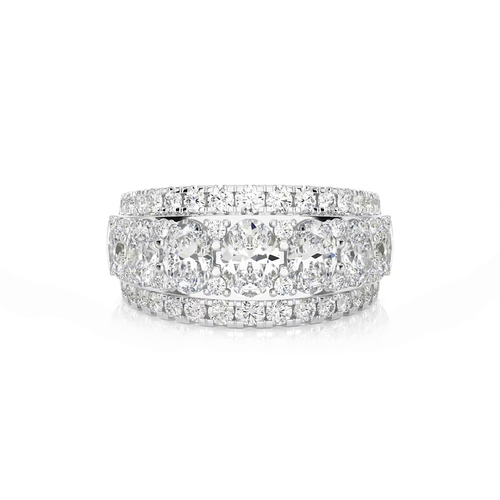 360 degree view of Vivant Oval Trio Diamond Lab Band
