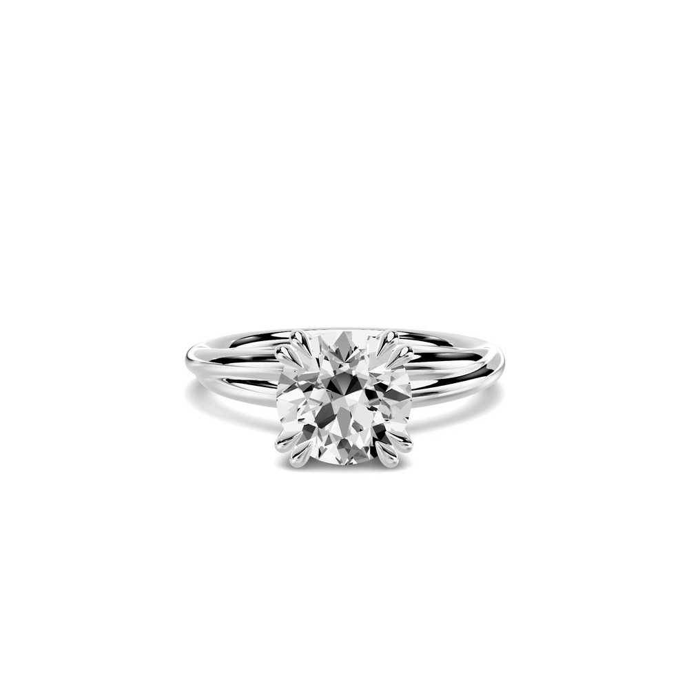 360 degree view of Avalon Crossover Double Prong Solitaire Engagement Ring