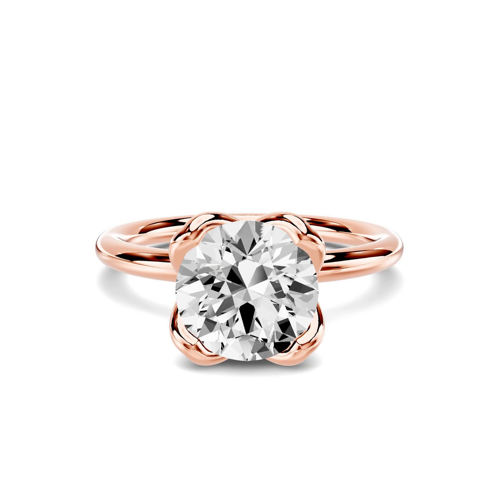 360 degree view of Elaris Tulip Diamond Collar Engagement Ring