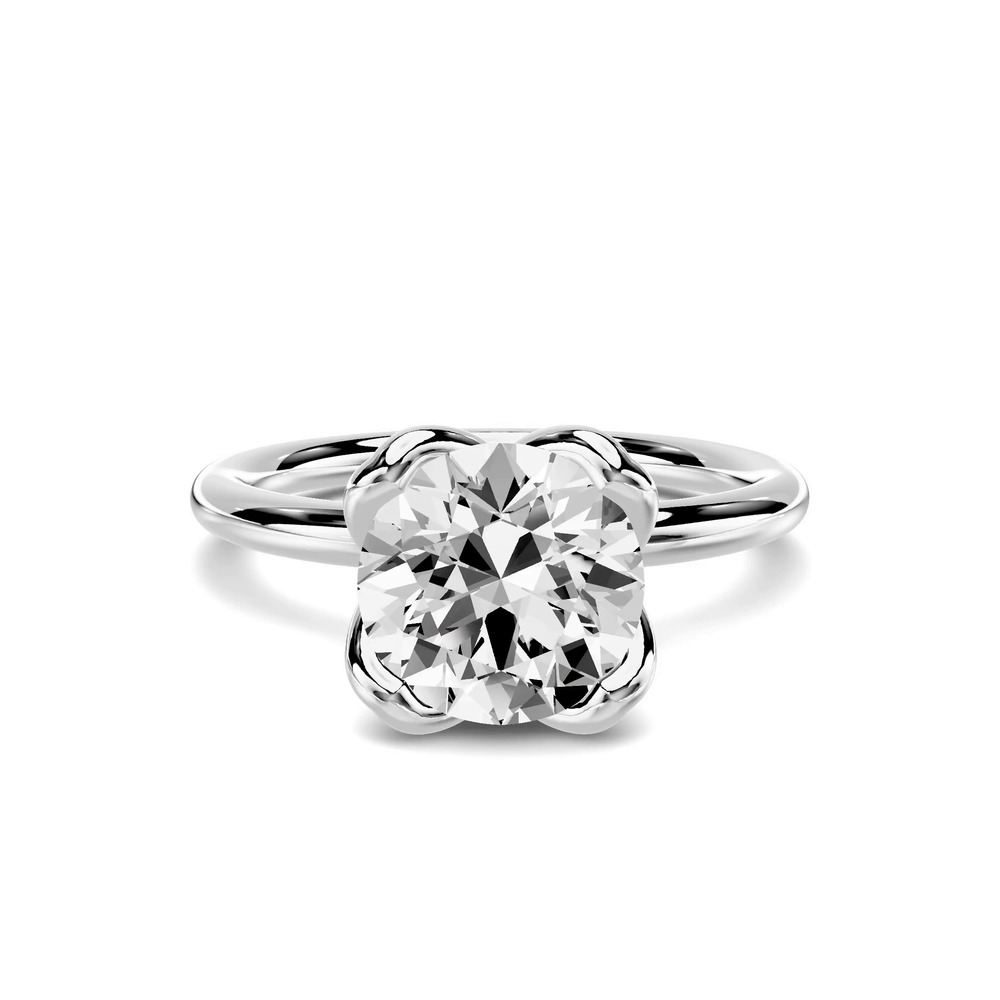 360 degree view of Elaris Tulip Diamond Collar Engagement Ring