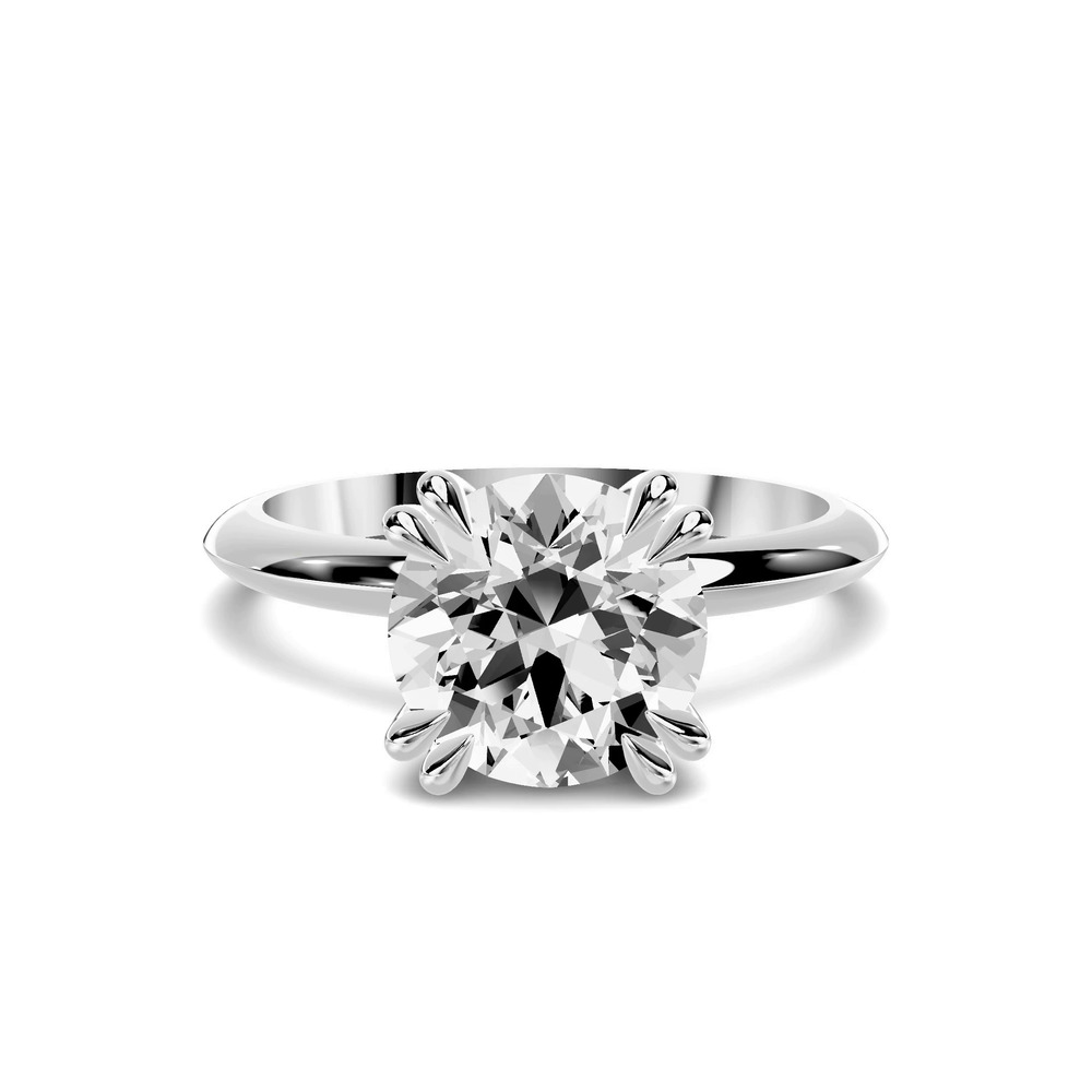360 degree view of Serra Knife Edge Double Prong Engagement Ring (2mm)
