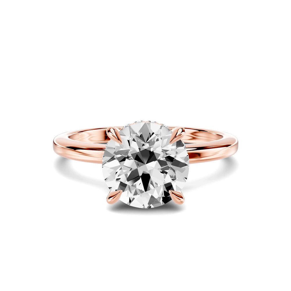 360 degree view of Avalon Classic Hidden Halo Engagement Ring